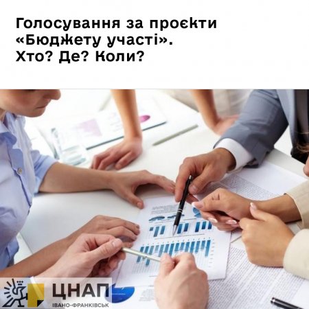 Голосування за проєкти «Бюджету участі». Хто? Де? Коли?