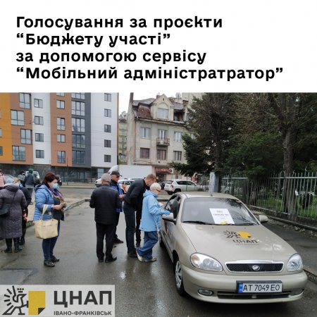 Голосування за проєкти «Бюджету участі» за допомогою сервісу «Мобільний адміністратор»
