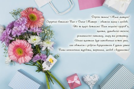 Привітання з Днем Матері.